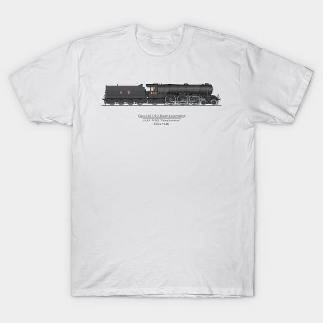 Flying Scotsman Circa 1946 T-Shirt by SteveHClark